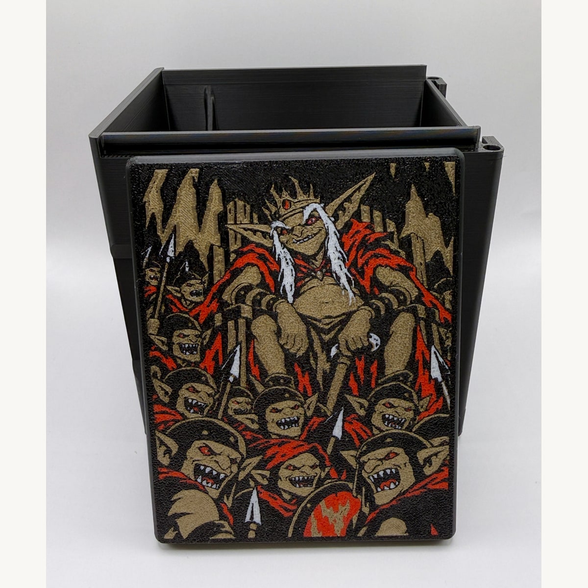 The Great Goblin: printed lid artwork and open box