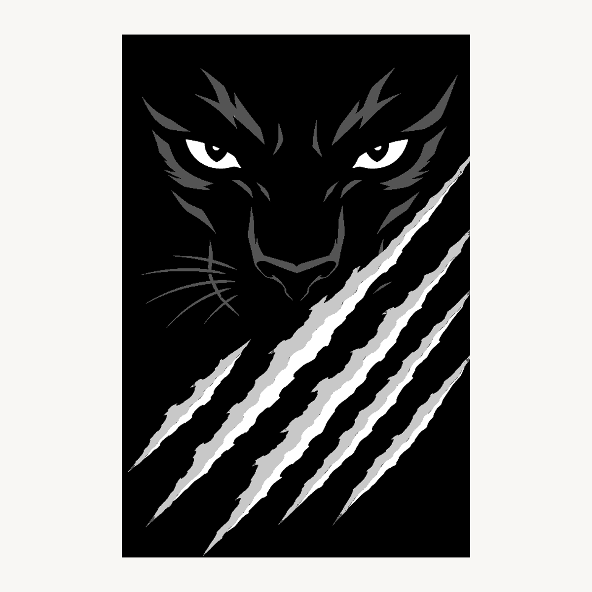 Panther lid artwork