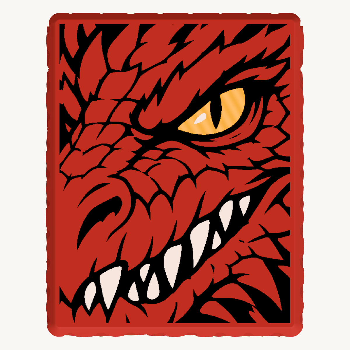 Red Dragon design detail