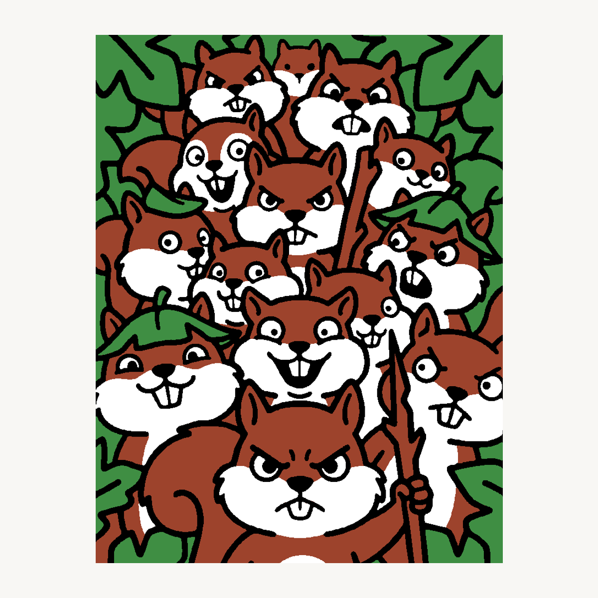 Squirreled Away Bloomburrow lid artwork
