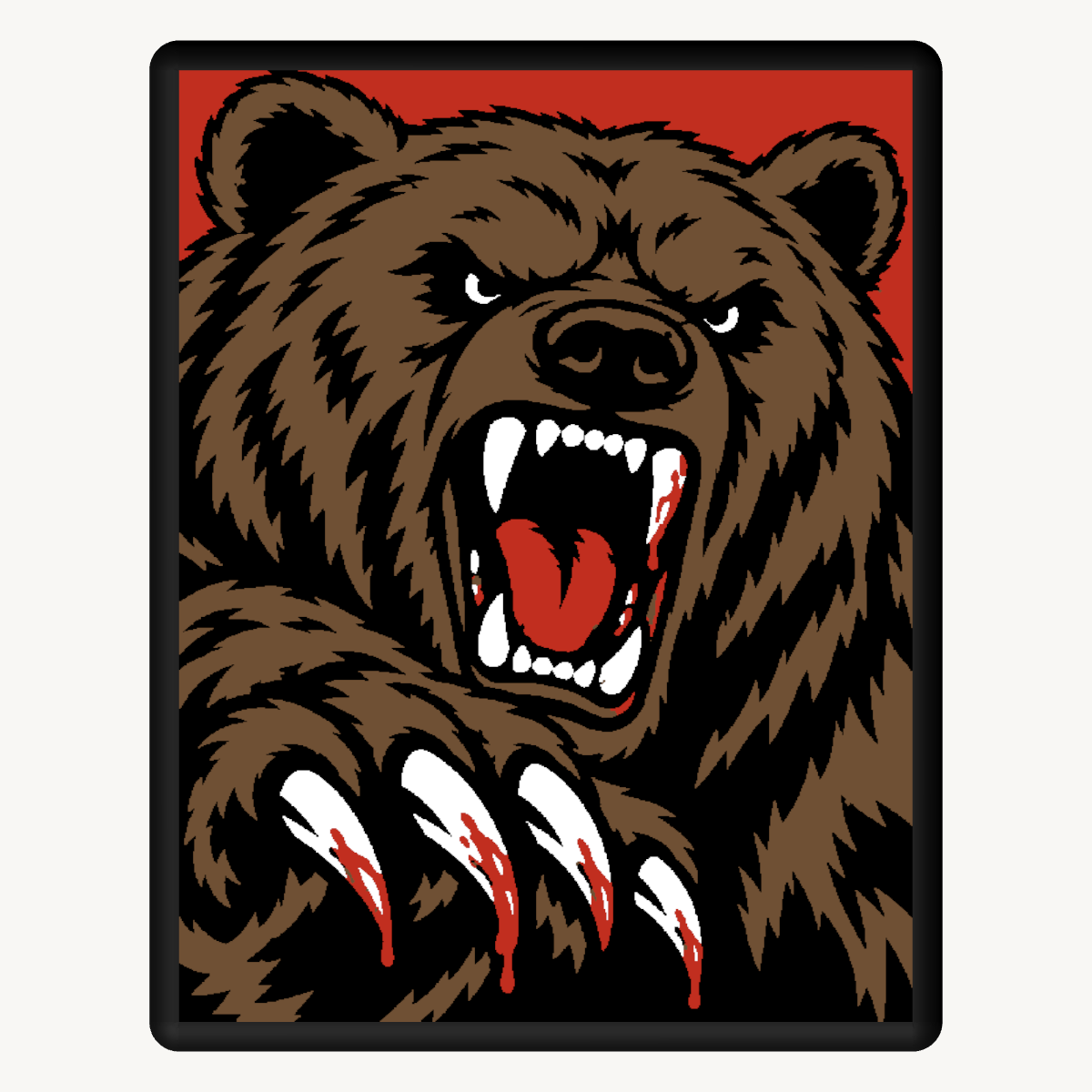 Fierce Bear / Beorn design detail